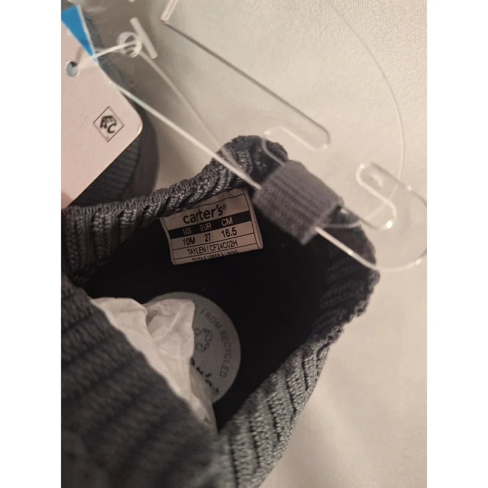 Carter's Toddler Gray Knit Slip On‎ Shoes Size 10M